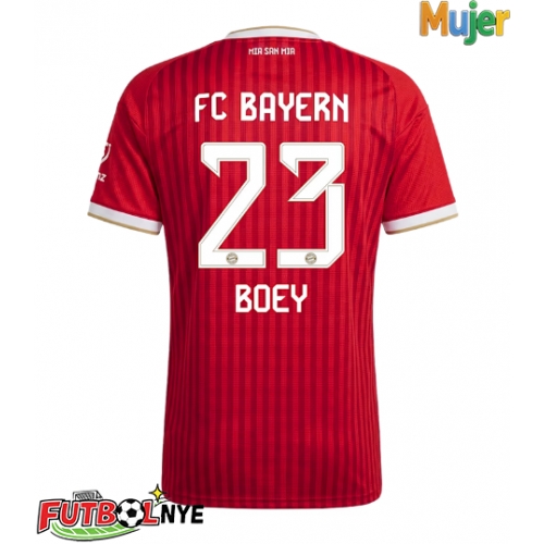 Camiseta Bayern Munich Sacha Boey #23 Primera Equipación para mujer 2026-27 manga corta